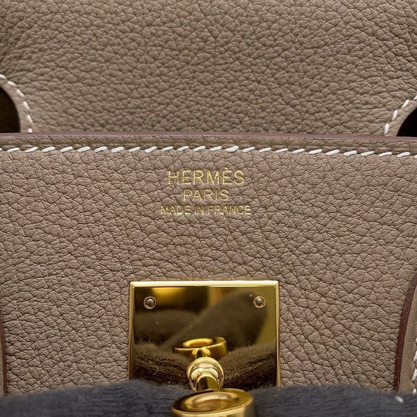 エルメス バーキン30 エトゥープ/ゴールド金具 トゴ K刻印 HERMES Birkin ハンドバッグ