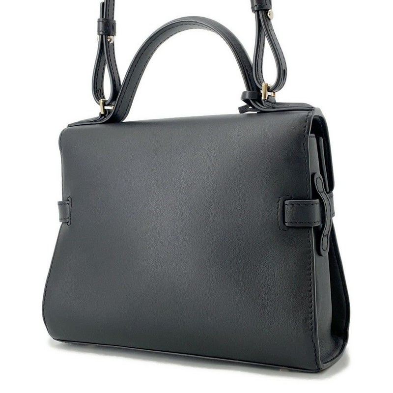 デルヴォー ハンドバッグ タンペート ミニ レザー Delvaux 2way デルボー 黒