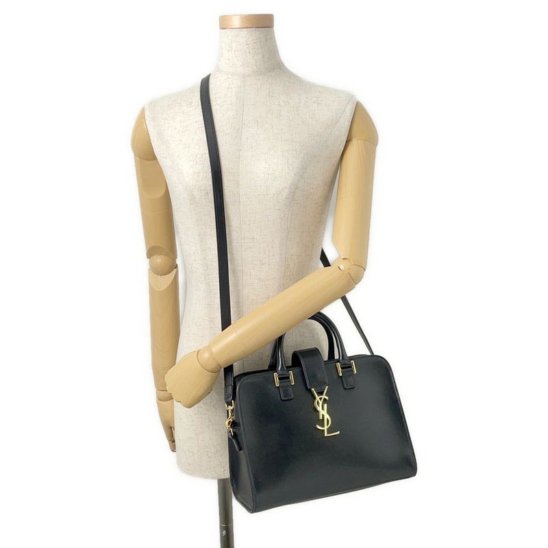 サンローランパリ ハンドバッグ ベイビーカバス 568853 SAINT LAURENT PARIS 2way 黒