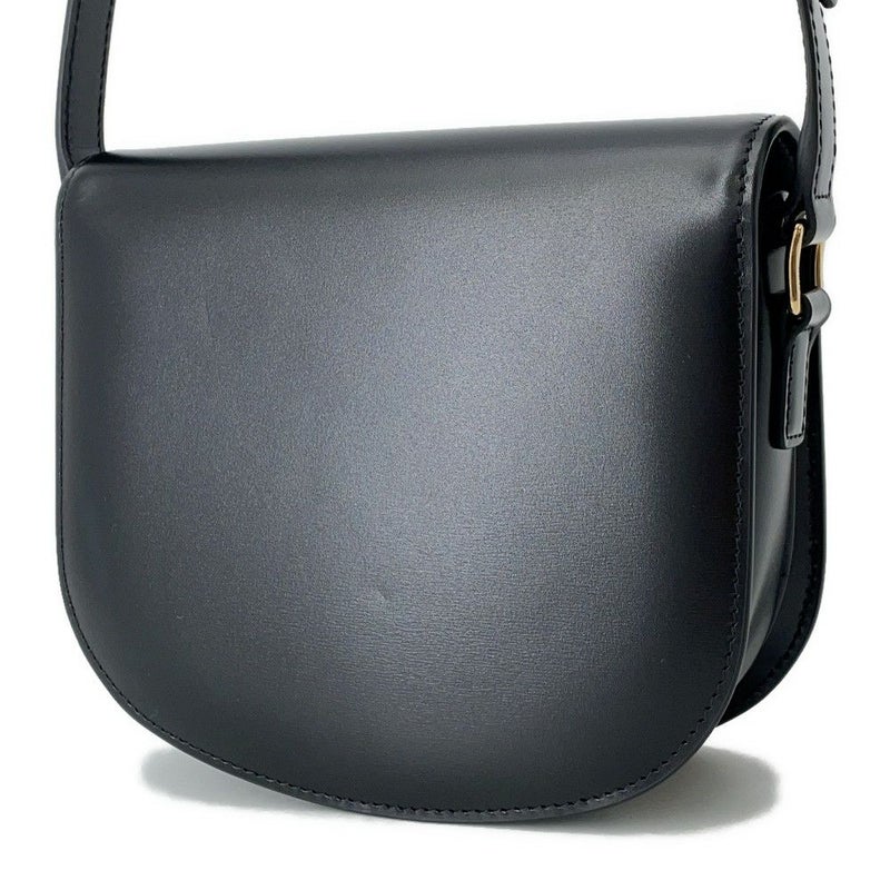 セリーヌ ショルダーバッグ トリオンフ ティーン ブザス レザー 110413BF4 CELINE 黒