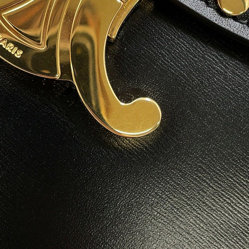 セリーヌ ショルダーバッグ トリオンフ ティーン ブザス レザー 110413BF4 CELINE 黒