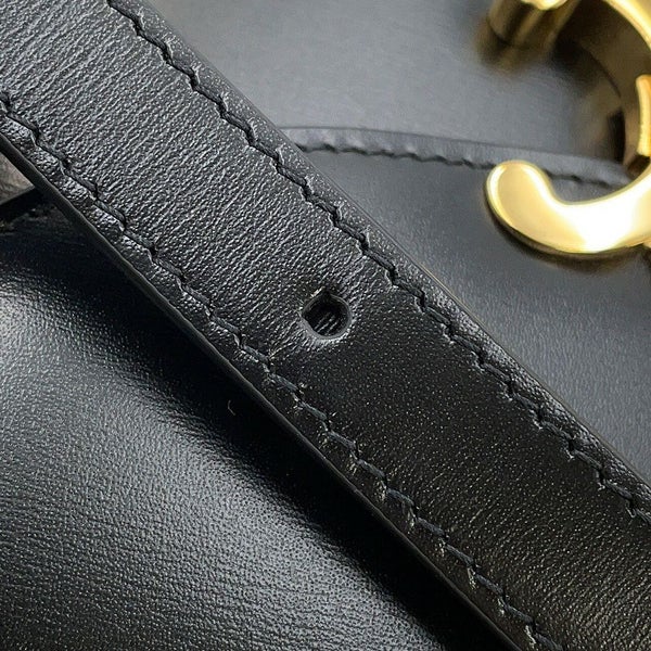 セリーヌ ショルダーバッグ トリオンフ ティーン ブザス レザー 110413BF4 CELINE 黒