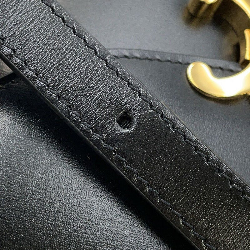 セリーヌ ショルダーバッグ トリオンフ ティーン ブザス レザー 110413BF4 CELINE 黒