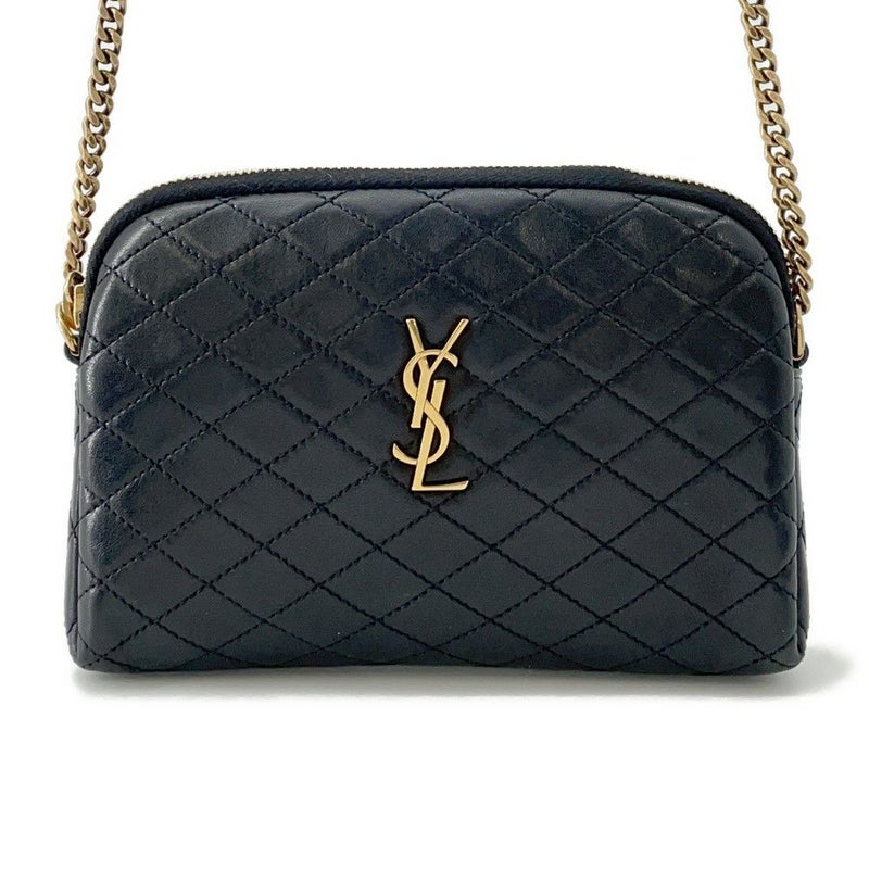 サンローランパリ ショルダーバッグ ギャビー レザー 733667 SAINT LAURENT PARIS 黒