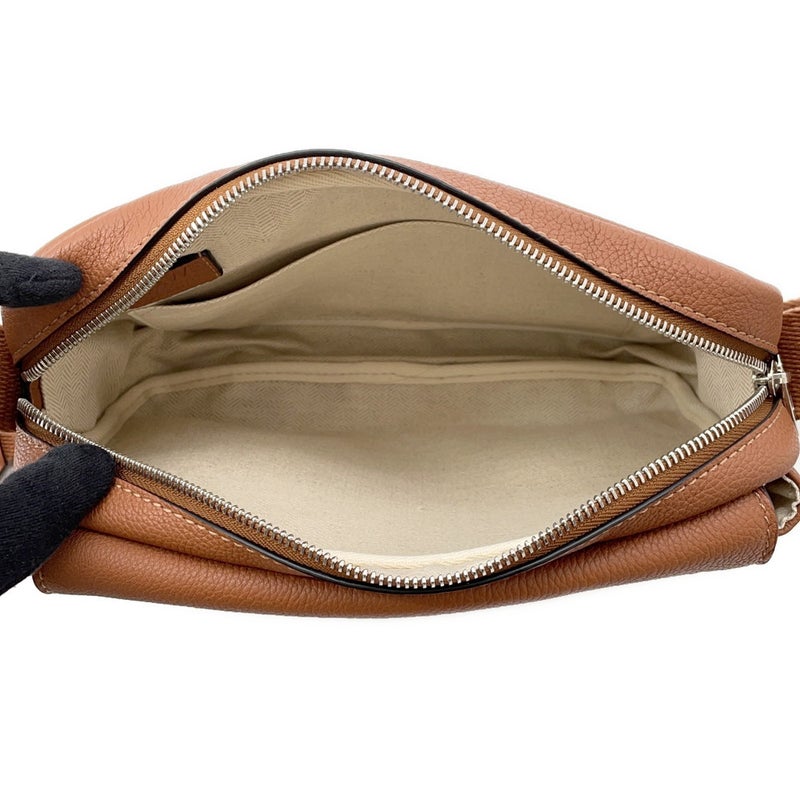 ロエベ ショルダーバッグ ミリタリー メッセンジャーXS レザー 317.12AA72 LOEWE ブラウン