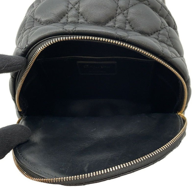 クリスチャン・ディオール リュック カナージュ ミニ バックパック ラムスキン M9222UNGF Christian Dior バッグ 黒