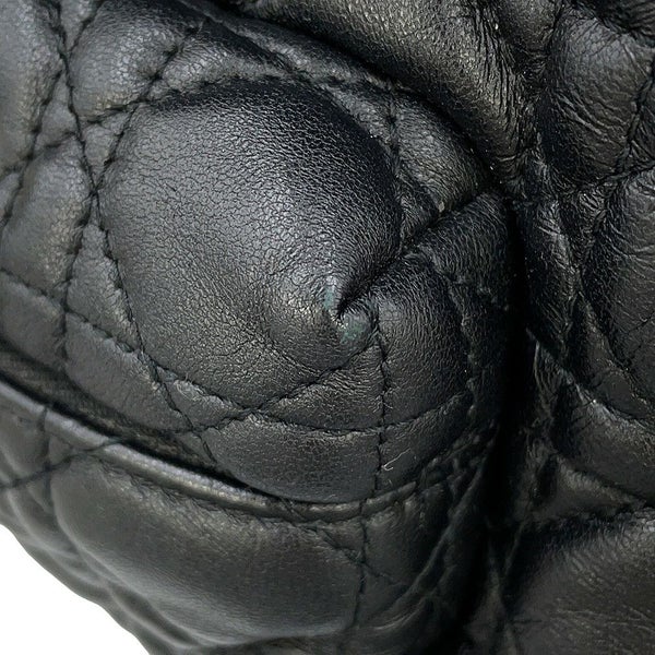 クリスチャン・ディオール リュック カナージュ ミニ バックパック ラムスキン M9222UNGF Christian Dior バッグ 黒