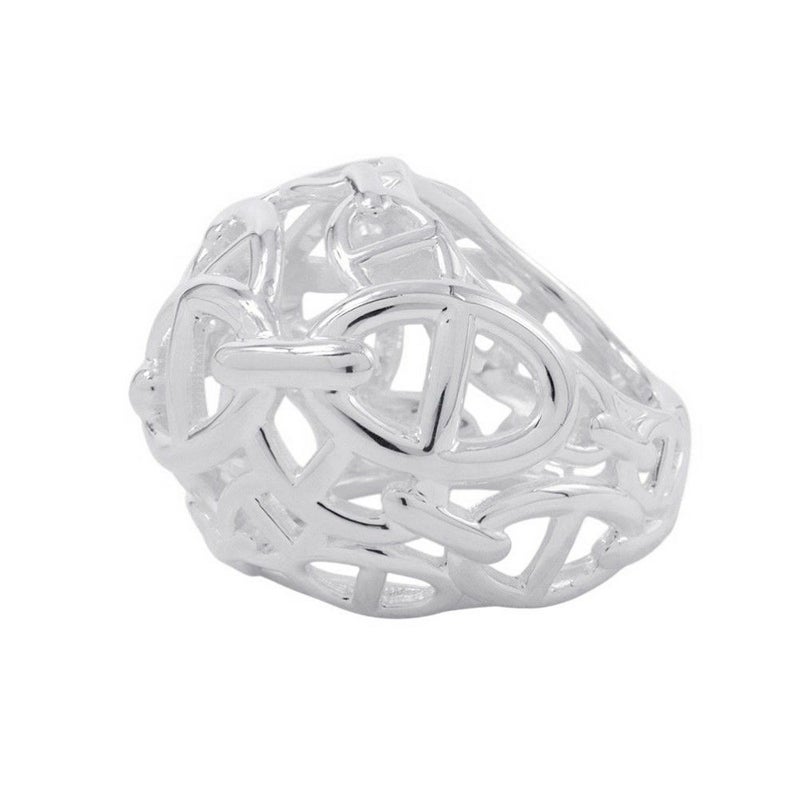 エルメス リング シェーヌダンクル アンシェネTGM Enchainee SV925シルバー リングサイズ55 H114619B 00049 HERMES 指輪