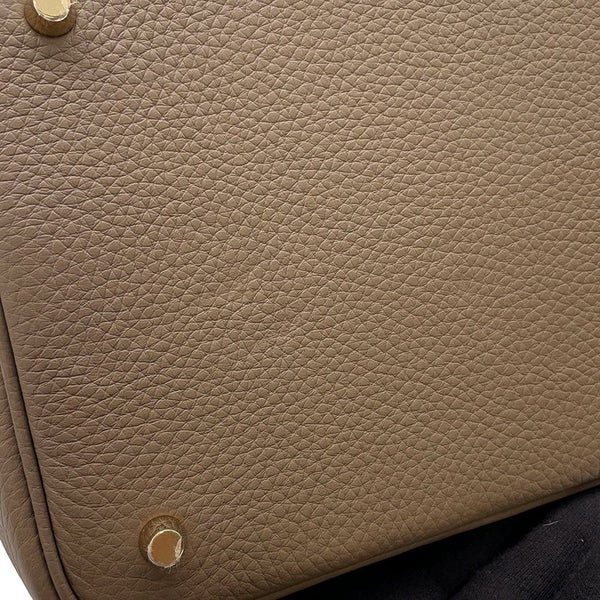 エルメス ハンドバッグ ピコタンロックMM エトゥープ/ゴールド金具 トリヨンクレマンス W刻印