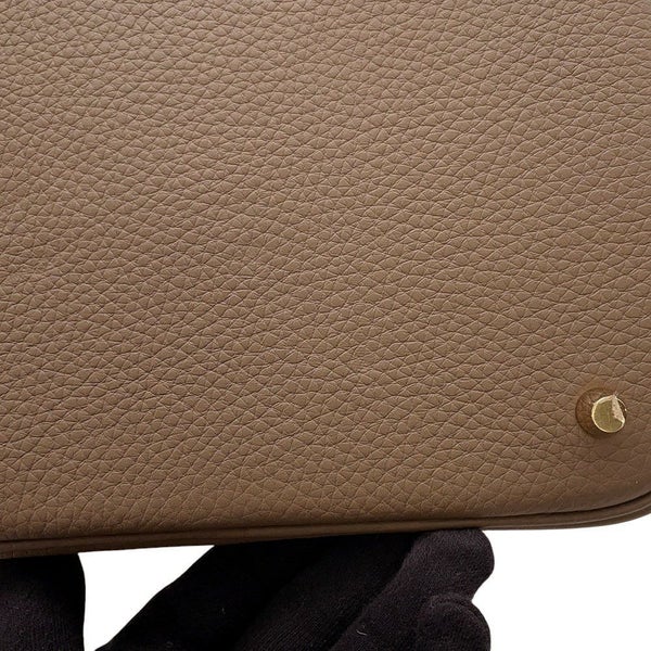 エルメス ハンドバッグ ピコタンロックMM エトゥープ/ゴールド金具 トリヨンクレマンス W刻印