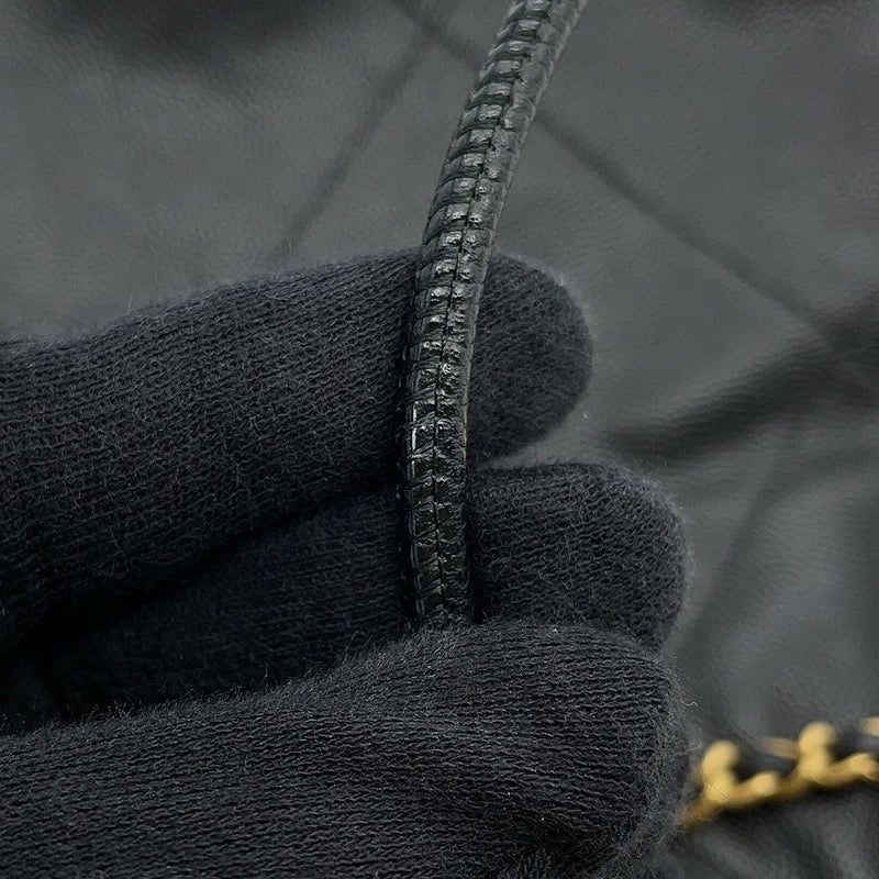 シャネル ハンドバッグ CHANEL 22 ミニ ココマーク キャビアスキン AS3980 CHANEL wayショルダー 黒