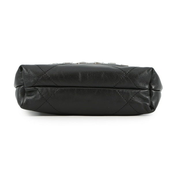 シャネル ハンドバッグ CHANEL 22 ミニ ココマーク シャイニーカーフレザー AS3980 CHANEL 2way 黒