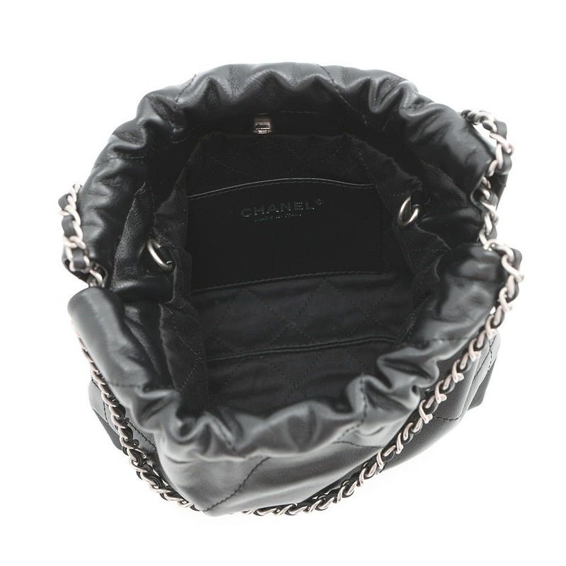 シャネル ハンドバッグ CHANEL 22 ミニ ココマーク シャイニーカーフレザー AS3980 CHANEL 2way 黒