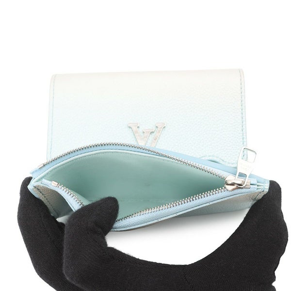 ルイヴィトン 三つ折り財布 トリヨンレザー ポルトフォイユ・カプシーヌ M83576 LOUIS VUITTON 財布