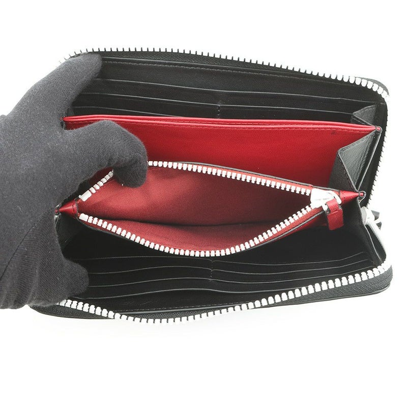 ヴァレンティノ・ガラヴァーニ 長財布 ロックスタッズ ラウンドジップ レザー VALENTINO 財布 黒