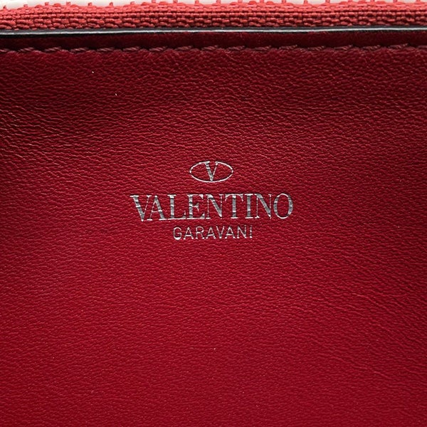 ヴァレンティノ・ガラヴァーニ 長財布 ロックスタッズ ラウンドジップ レザー VALENTINO 財布 黒