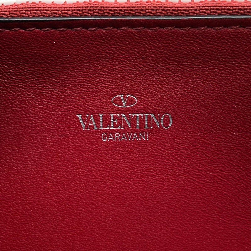 ヴァレンティノ・ガラヴァーニ 長財布 ロックスタッズ ラウンドジップ レザー VALENTINO 財布 黒