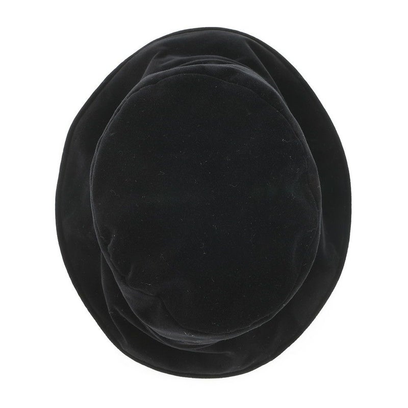 ミュウミュウ ハット ベルベット バケットハット サイズS 5HC196 MIUMIU 帽子 黒