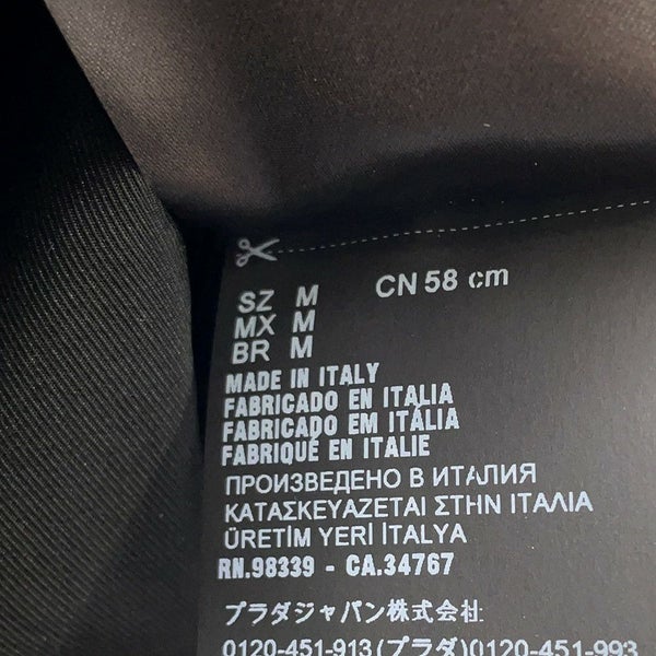 ミュウミュウ ハット ベルベット バケットハット サイズS 5HC196 MIUMIU 帽子 黒