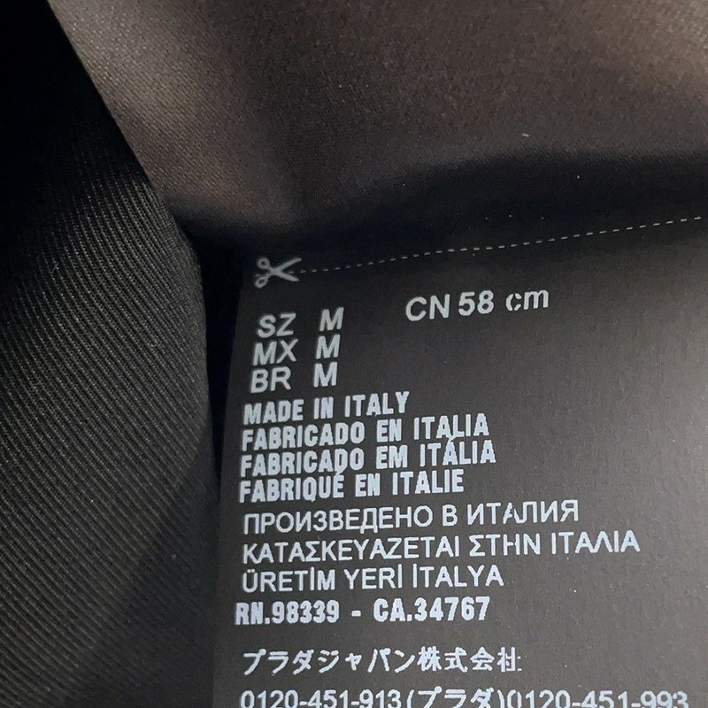 ミュウミュウ ハット ベルベット バケットハット サイズS 5HC196 MIUMIU 帽子 黒