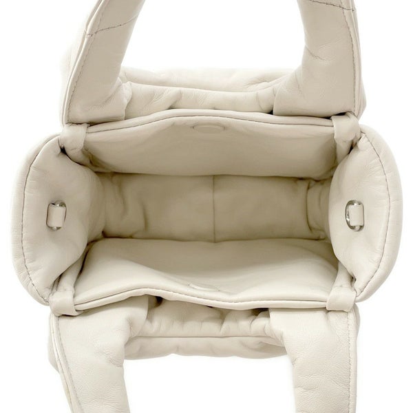 プラダ ハンドバッグ トライアングルロゴ ミニ ソフトナッパレザー 1BA359 PRADA 2wayショルダーバッグ 白