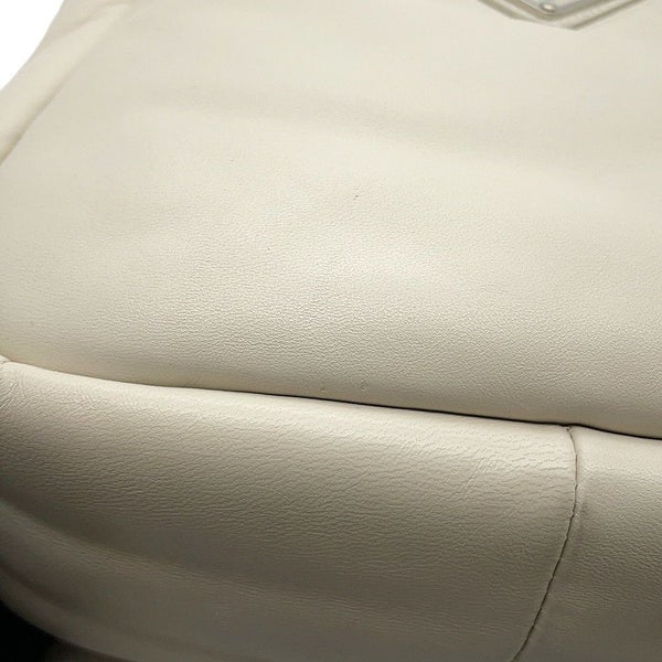 プラダ ハンドバッグ トライアングルロゴ ミニ ソフトナッパレザー 1BA359 PRADA 2wayショルダーバッグ 白