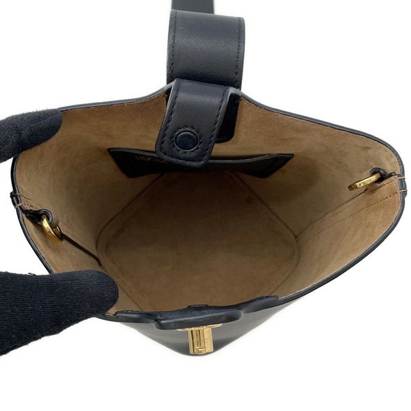 ロエベ ハンドバッグ ペブル バケットバッグ ミニ レザー AANBBBMX01 LOEWE 2ｗayショルダーバッグ 黒