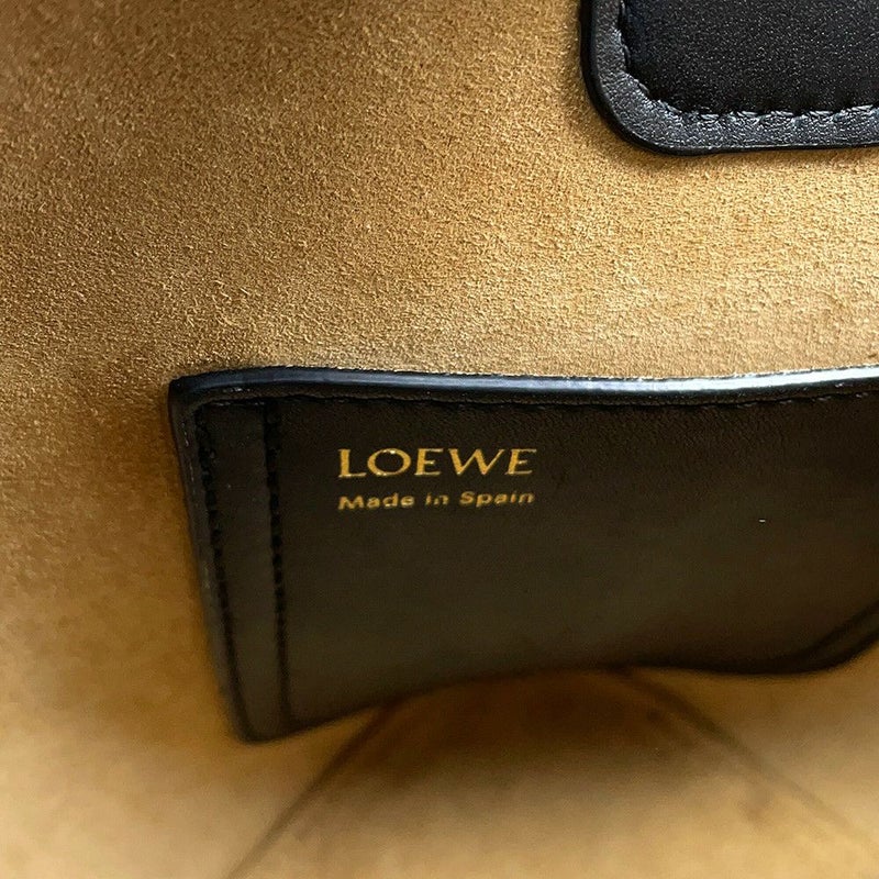 ロエベ ハンドバッグ ペブル バケットバッグ ミニ レザー AANBBBMX01 LOEWE 2ｗayショルダーバッグ 黒