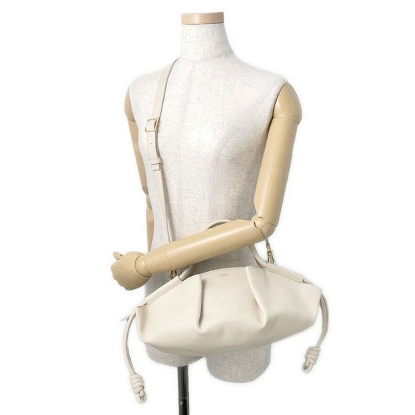 ロエベ ハンドバッグ パセオ スモール カーフレザー A709P48X02 LOEWE アイボリー 2wayショルダーバッグ