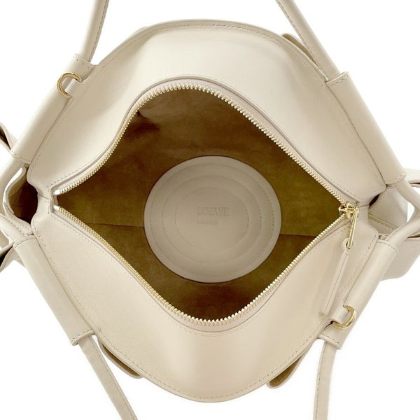 ロエベ ハンドバッグ パセオ スモール カーフレザー A709P48X02 LOEWE アイボリー 2wayショルダーバッグ