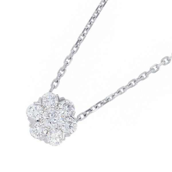 ヴァンクリーフ&アーペル ネックレス フルーレット ペンダント ダイヤモンド 7P 計0.73ct K18WGホワイトゴールド VCARP9X700