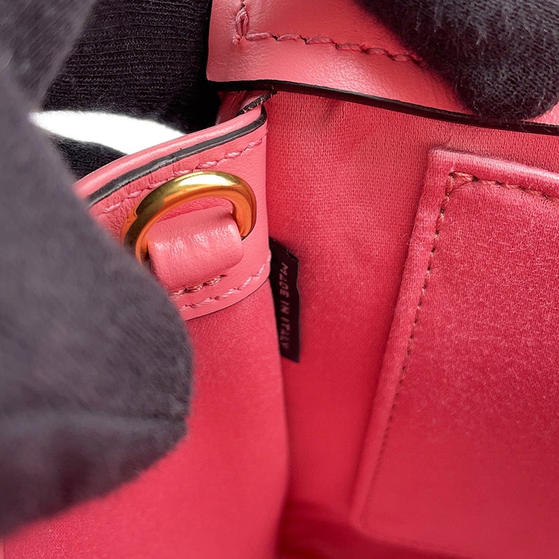 ミュウミュウ ハンドバッグ エンボスロゴ レザー 5BA243 Miu Miu 2wayショルダーバッグ