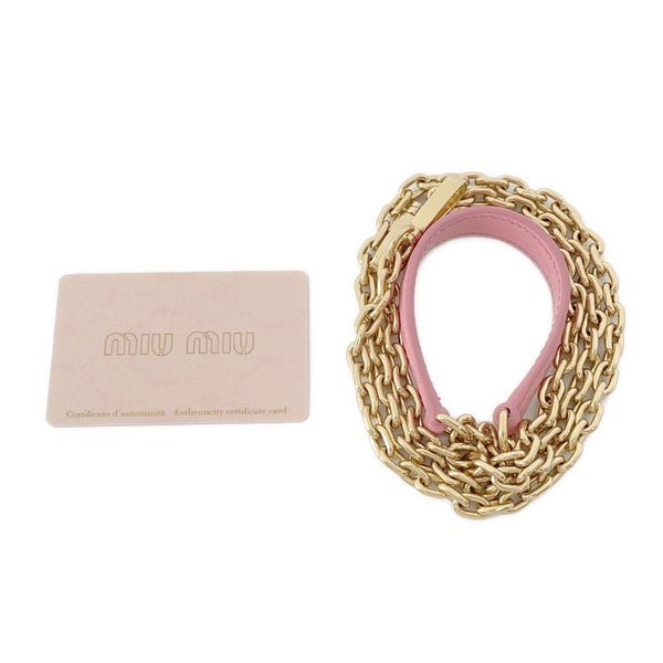 ミュウミュウ ハンドバッグ エンボスロゴ レザー 5BA243 Miu Miu 2wayショルダーバッグ