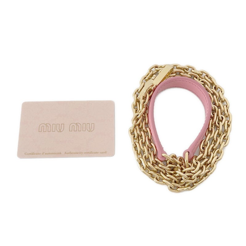 ミュウミュウ ハンドバッグ エンボスロゴ レザー 5BA243 Miu Miu 2wayショルダーバッグ