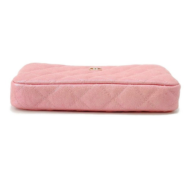 シャネル チェーンウォレット ココマーク マトラッセ キャビアスキン A82527 CHANEL ポシェット 財布