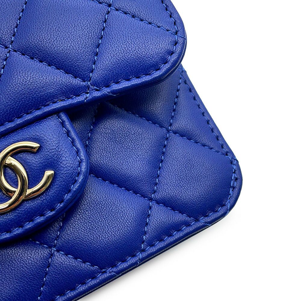 シャネル チェーンウォレット マトラッセ ココマーク フラップ トップハンドル ミニミニ パース ラムスキン AP2200 CHANEL 財布 シャネル チェーンウォレット マトラッセ ココマーク フラップ トップ