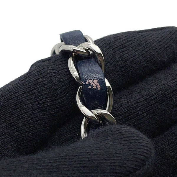 シャネル チェーンショルダーバッグ CCフィリグリー ボーダー バニティバッグ キャビアスキン A93343 CHANEL 白