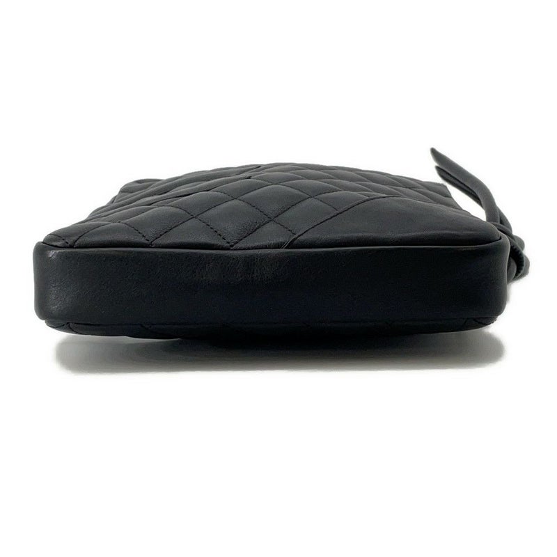 シャネル ショルダーバッグ カンボンライン ミディアム ココマーク レザー A25178 CHANEL バッグ 黒