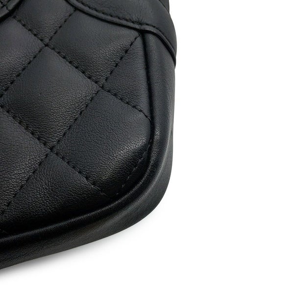 シャネル ショルダーバッグ カンボンライン ミディアム ココマーク レザー A25178 CHANEL バッグ 黒