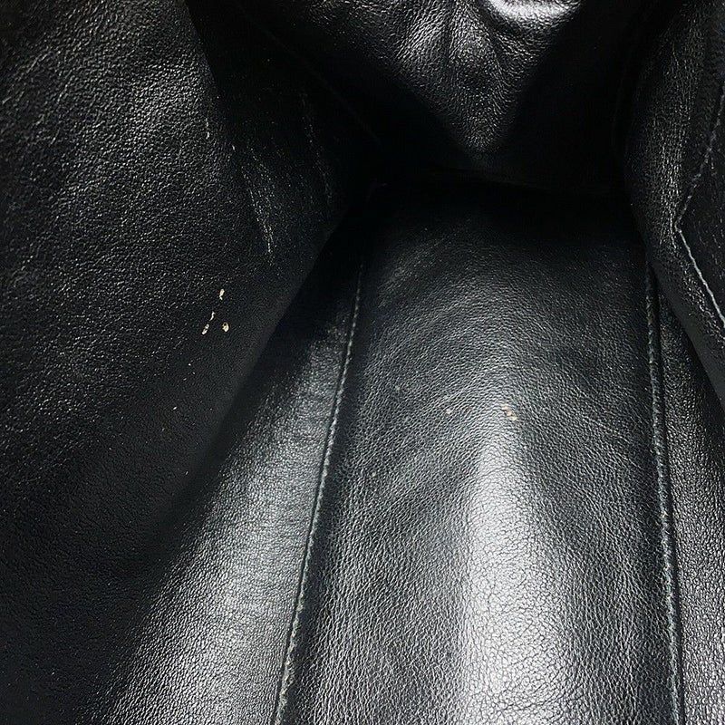 シャネル ハンドバッグ チェーンショルダー ココマーク がま口 マトラッセ ココマーク キャビアスキン CHANEL 黒