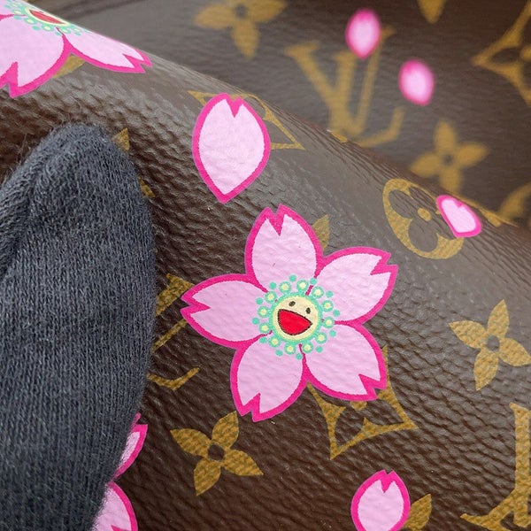 ルイヴィトン ハンドバッグ モノグラム・チェリーブロッサム LV×TM パピヨンMM M13097 ポーチ付き 村上隆 コラボ