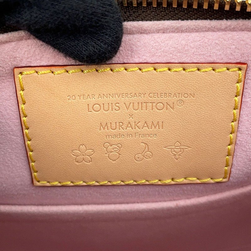 ルイヴィトン ハンドバッグ モノグラム・チェリーブロッサム LV×TM パピヨンMM M13097 ポーチ付き 村上隆 コラボ