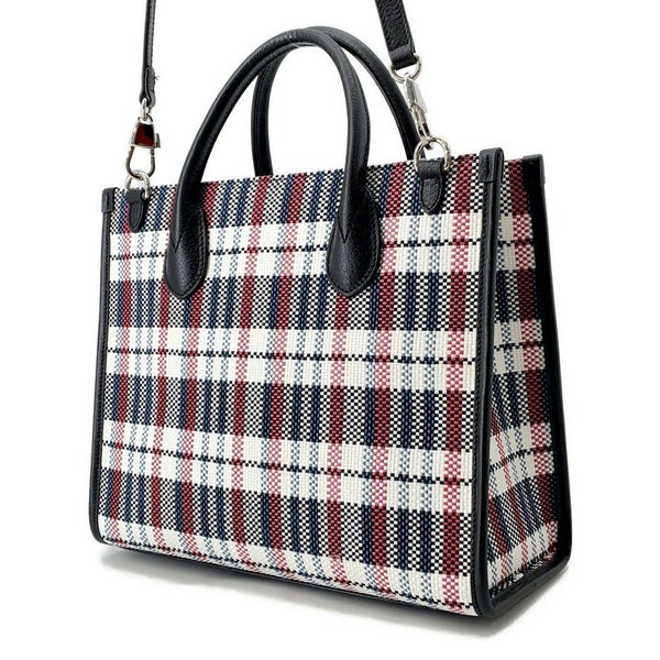 グッチ トートバッグ エンブロイダリー 659983 GUCCI バッグ 2way ショルダーバッグ チェック