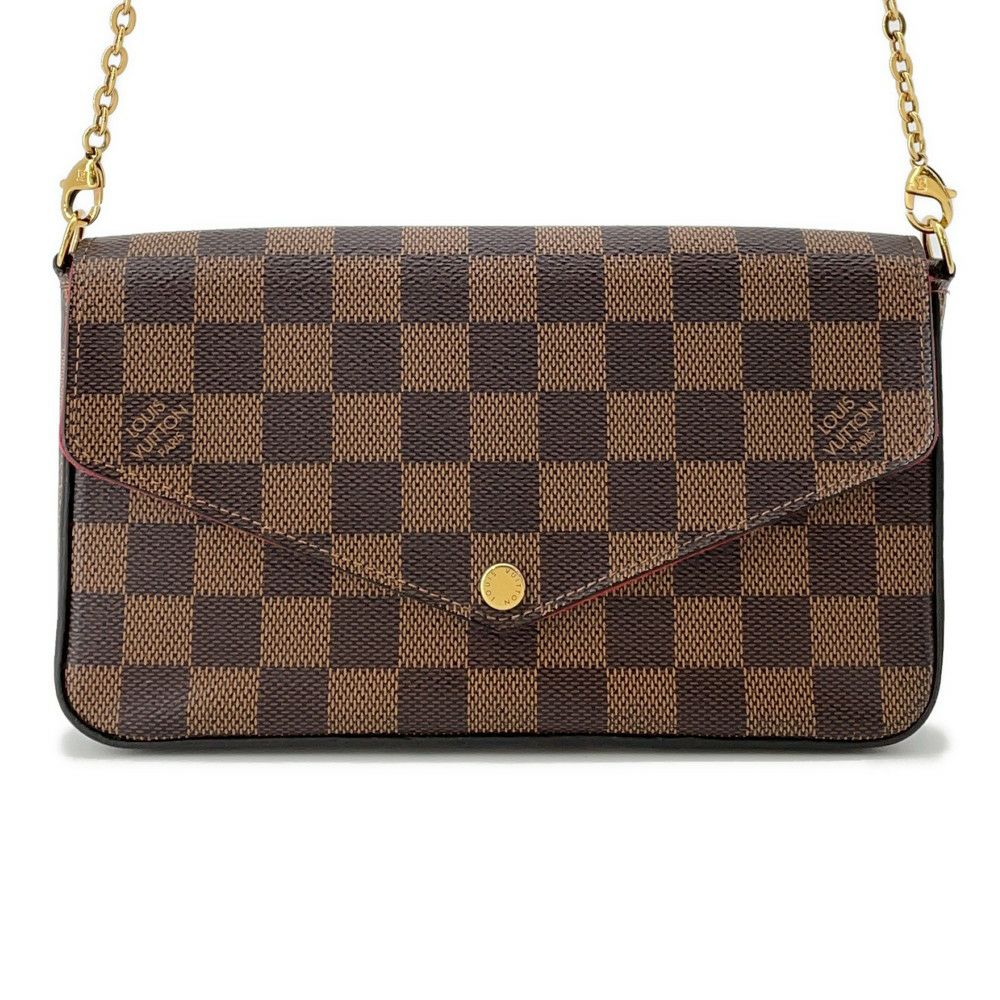 ルイヴィトン チェーンウォレット ダミエ・エベヌ ポシェット・フェリシー N40492 LOUIS VUITTON ルイヴィトン チェーンウォレット ダミエ・エベヌ ポシェット