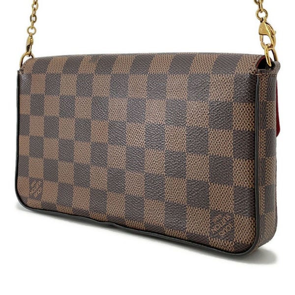 ルイヴィトン チェーンウォレット ダミエ・エベヌ ポシェット・フェリシー N40492 LOUIS VUITTON