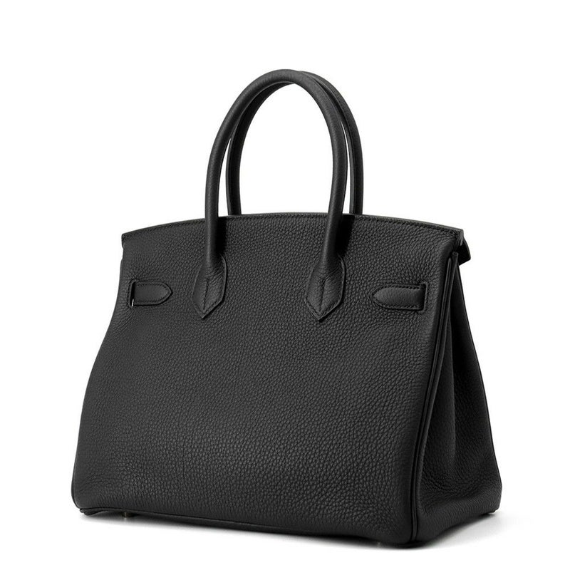 エルメス バーキン30 ブラック/ピンクゴールド金具 トゴ Y刻印 HERMES Birkin ハンドバッグ 黒