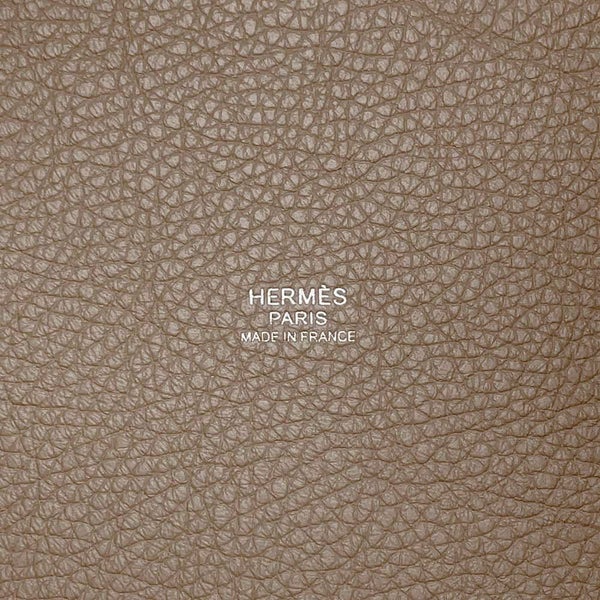 エルメス ハンドバッグ ピコタンロックPM エトゥープ/シルバー金具 トリヨンクレマンス Y刻印