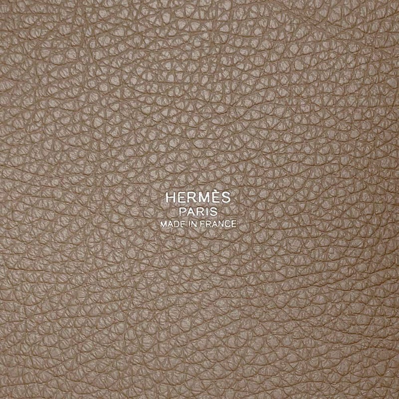 エルメス ハンドバッグ ピコタンロックPM エトゥープ/シルバー金具 トリヨンクレマンス Y刻印