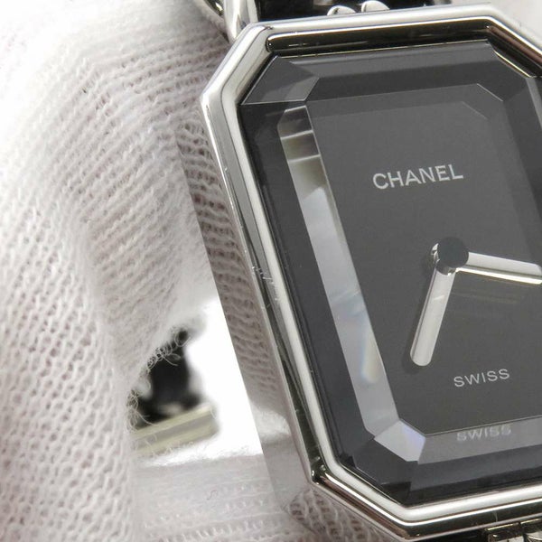シャネル プルミエール L H0451 CHANEL 腕時計 レディース 黒文字盤
