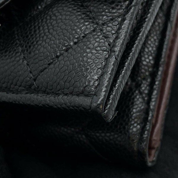 シャネル 三つ折り財布 マトラッセ ココマーク クラシック スモール フラップ ウォレット AP0230 CHANEL 財布 黒